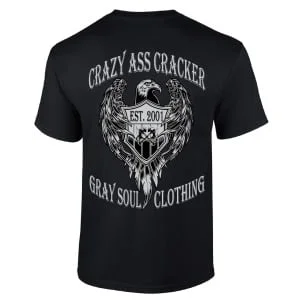 Gray Soul Clothing Crazy ass cracker mens t-shirt